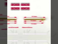 İşlenmiş Pinler 2.0x18.5mm Altın Kaplama Terminal Pin Bağlantı için Bakır Temas Noktası Pin