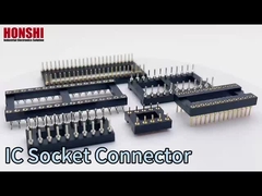 2.54mm IC Soket Yuvarlak Kadın Başlık Bağlantısı SMT Tip 6Pin 10Pin 28Pin 64Pin