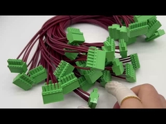 PVC ceket malzemesiyle yuvarlak halka terminal teller özelleştirilmiş tel kemeri