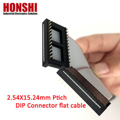 IDC Erkek Bağlantı 6 8 10 12 14 16 18 26 40 Pin 2.54mm Pitch Dip Flat Ribbon Kablo