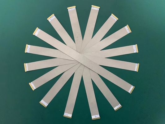 yalıtım malzemesi PET 0.5mm düz FFC Kablo UL20624 80c 60v 20 Pin FPC Bant Kablo