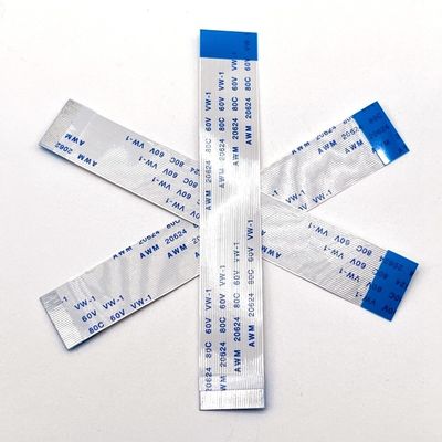 30 Pin Shielded FFC Kablo Awm 20706 1.0mm 0.5mm Pitch Flat Flex Ribbon Kablo