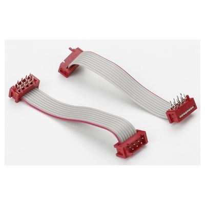 Mikro Eşleşme Bağlayıcı Düz Elektrik Tel IDC UL2651 Kırmızı Düz Kurdele Kablo