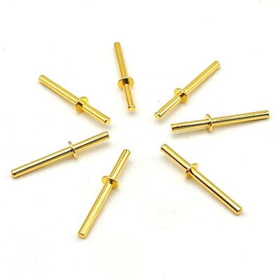 Yüksek Güçlü Bobin Paketi 3A 12V Altın Kaplama SMT Pogo Pin 3mm Yükseklik 2.5mm Çap