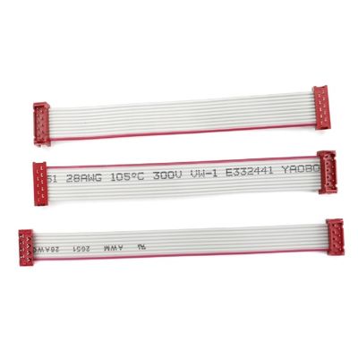 Mikro Eşleşme Bağlayıcı Düz Elektrik Tel IDC UL2651 Kırmızı Düz Kurdele Kablo