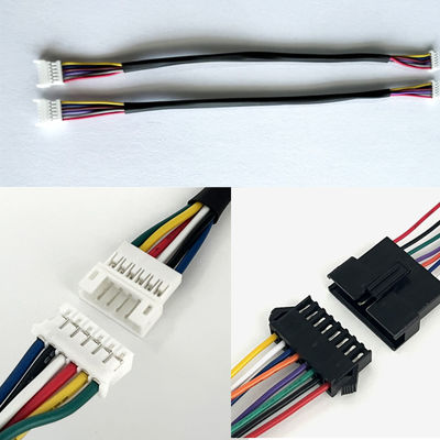 UL1007 Kablo Bağlantısı 2 Pin 6 Pin 8 Pin Özel Elektrik Kabloları