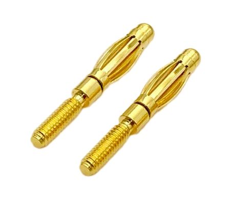 Özel boyut 4mm Erkek Muz Plug Bağlayıcısı Altın ve Filmiş Giysi Garanti