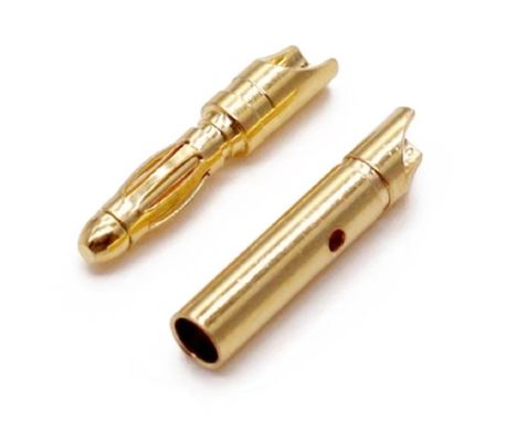 Özel boyut 4mm Erkek Muz Plug Bağlayıcısı Altın ve Filmiş Giysi Garanti