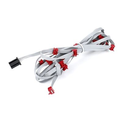 Gri PVC D Alt Düz Kablo UL2651 28AWG Mikro Eşleşme Kablo IDC 1.27mm Pitch