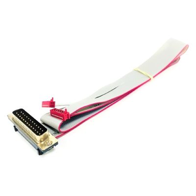 8 Pin 10 Pin Erkek Düz Kablo Montajı IDC Kurdele Kablo Kırmızı Mikro Eşleşme Bağlayıcısı
