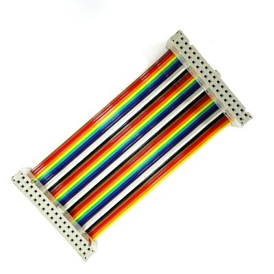 D Alt 9 Pin Düz Elektrik Kablosu 28AWG Düz Seri RS232 Kurdele Kablosu