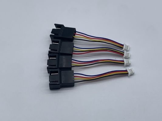 Özel JST SM2.5 4 Pin To JST SH1.0 4 Pin Kaynak Harness With Tin Plated Conductor