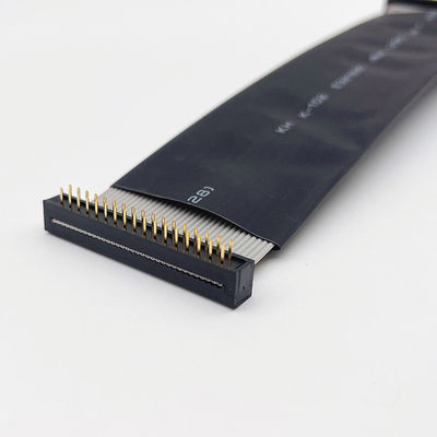 D Alt 9 Pin Düz Elektrik Kablosu 28AWG Düz Seri RS232 Kurdele Kablosu