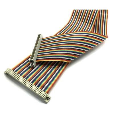 2.54mm 40 Pin IDC Flat Ribbon Kablo Otomotiv için UL2651 standardı