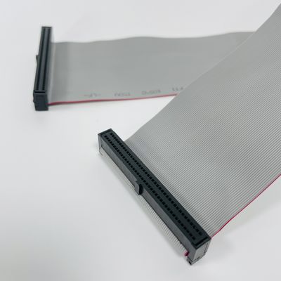 10 - 64 Pin Düz Kablo 1.27x2.54mm Pitch IDC Bağlantısı Düz Kurdele Kablo Montajı