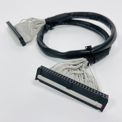 Otomobil IDC Düz Kurdele Kablosu 2.54mm Pitch İzole Malzemesi PVC Poliester