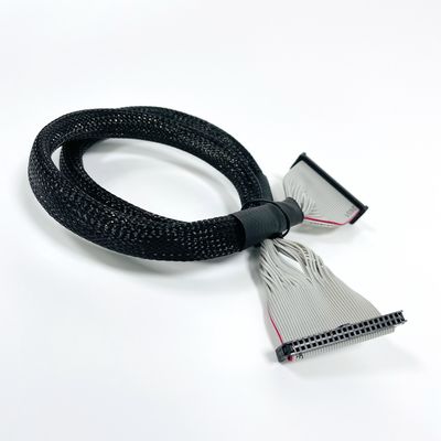 Otomobil IDC Düz Kurdele Kablosu 2.54mm Pitch İzole Malzemesi PVC Poliester