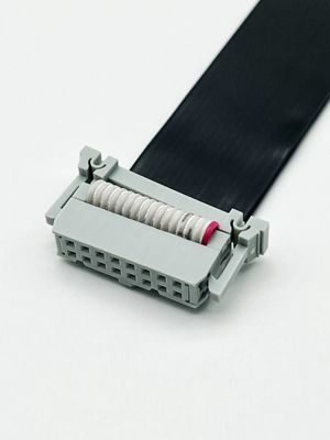 16 Pin IDC Flat PVC Ribbon Kablo 2.54mm Pitch Connector Özel Uzunluk