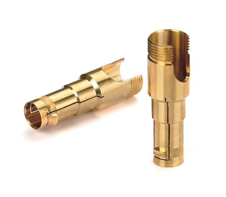Özel CNC Brass Pins Yüksek Voltajlı EV Şarj Bağlantısı Plug Kadın Pins
