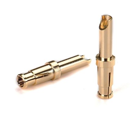 Özel CNC Brass Pins Yüksek Voltajlı EV Şarj Bağlantısı Plug Kadın Pins