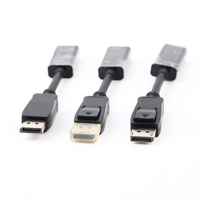 DP HDTV'ye Erkek Kadın HDTV Adaptörü Kablosu 4K 30HZ Hızlı Şarj Veri Aktarımı