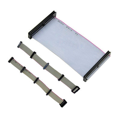 2.0mm Flat Ribbon Kablo Montajı IDC TO IDC UL2651 28awg ile 20Pin Soket