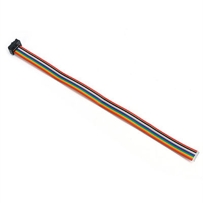 Özel 2.54mm 12 Pin Ribbon Kablo IDC Soket UL2651 28AWG Düz Kablo Montajı