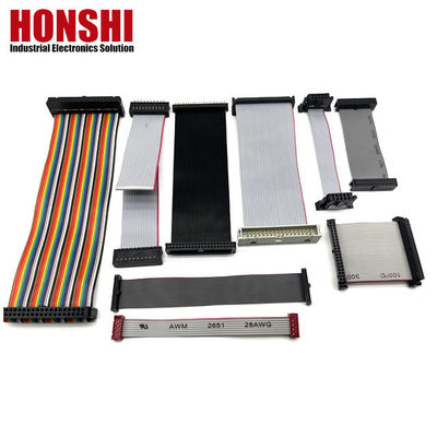 2.54mm IDC Socket To Male Connector 2nd row 14Contacts Flat Ribbon Kablo Montajı