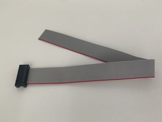 DIP Plug Gri Düz Kablo Montajı 16 Pin Ribbon Kablo UL2651 28awg 2.54mm Pitch