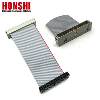 34 Pin Düz Kablo UL2651 28awg 2.54mm kurdele kablosu IDC Soket To Box Header