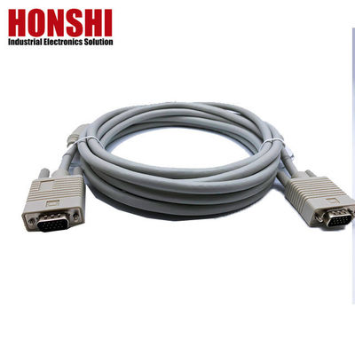 D Alt kalıplı kablo montajı Elektronik DB9 DB25 DB15 Kablo Erkeğe Erkeğe Kadın
