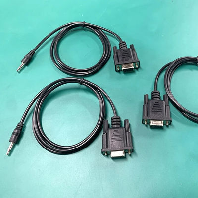 Elektronik Kalıplı Kablo Montajı Erkeğe Erkeğe Kadın DB Kablo 9 Pin D SUB Kablo