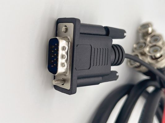 Elektronik Kalıplı Kablo Montajı Erkeğe Erkeğe Kadın DB Kablo 9 Pin D SUB Kablo