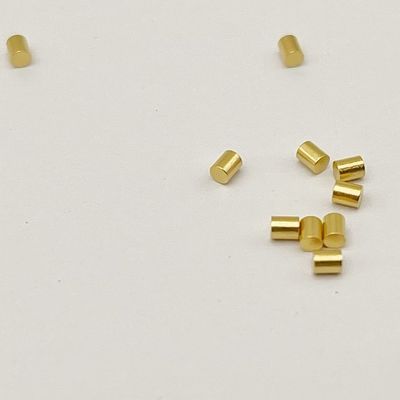Özel İşlenmiş Pinler 1.8mm Diametresi 10u' 'Altın Kaplama Bakır Kontak Pin Erkek Cinsiyet