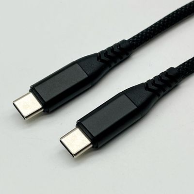 Hızlı Veri Senkronizasyonu ve Şarjı İçin 1m Siyah USB Kalıplı Kablo Montajı UL2725 28Awg