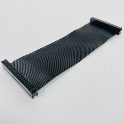 Özel 2.54mm Siyah Düz Kablo 6 Pin - 64 Pin IDC Düz Kurdele Kablo Montajı
