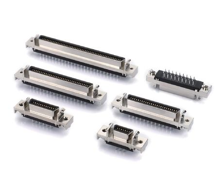 MDR PCB Düz SCSI Bağlantısı 14 20 26 36 50 Pin 68 Pin 100 Pin