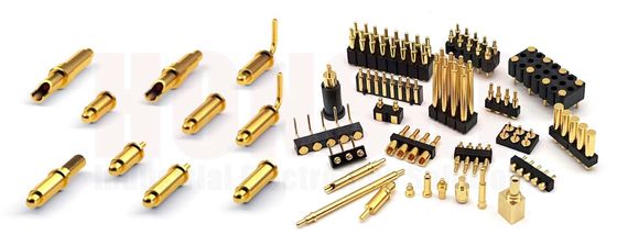 3.00mm Pogo Pin Bağlayıcıları için Altınla kaplanmış Erkek Bahışlı Pin -40 °C-105 °C Sıcaklık aralığı