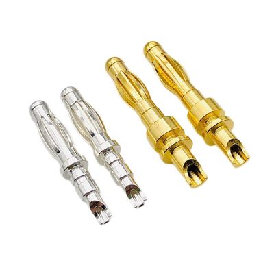 Banana Plug Precision İşlenmiş Multilam Pin Contact 4mm Solder Cup Termination