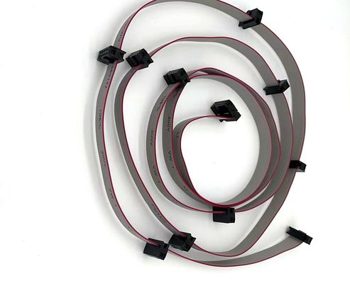 Özel 6 Pin - 64P IDC Düz Kablo Montajı 2.54mm Pitch kurdele kablosu