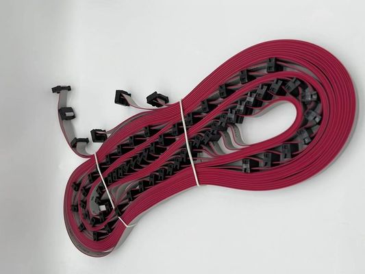 Özel 6 Pin - 64P IDC Düz Kablo Montajı 2.54mm Pitch kurdele kablosu