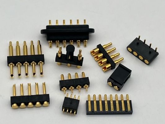 2.54mm Yüksek Akımlı Pogo Pin Bağlantısı Kadın 2x7P Altın Kaplama H2.5 SMT Tipi PCB için