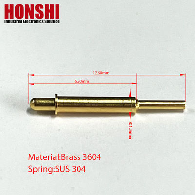 Çalışma yüksekliği 4.9mm Dip Tipi Pogo Pin ile Yay Gücü Pogo Pin Bağlantısı