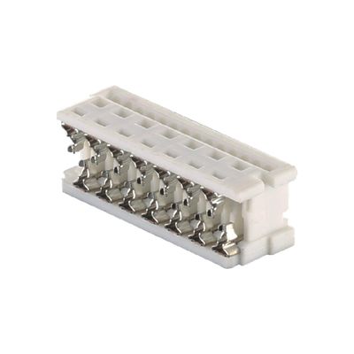 6 ila 24 Pin Ribbon Kablo 2.54mm UL2651 Beyaz IDC Ribbon Kablo Bağlantıları