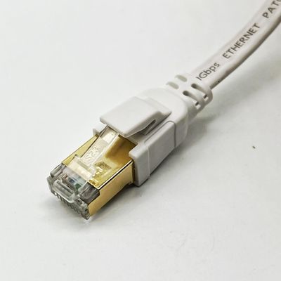 Özel Beyaz 1m Cat8 Ethernet Kablosu Ağ Bağlantısı için Rj45 Bağlantı Kablosu Lan Kablosu