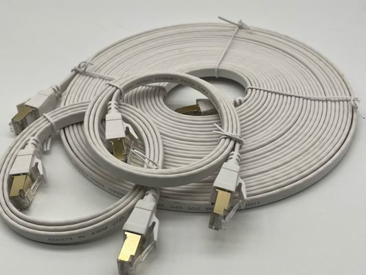 Özel Beyaz 1m Cat8 Ethernet Kablosu Ağ Bağlantısı için Rj45 Bağlantı Kablosu Lan Kablosu