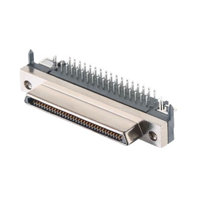 Çinko Alaşım Kabuk Malzemesi 68 Pin SCSI Bağlantı Kaynak Türü VHDCI HPCN Erkek