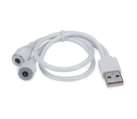 Yüksek Akım 3.0a Şarj Kablosu USB 2 Pin Dairesel Güç Şarj Adaptörü Manyetik Pogo Pin