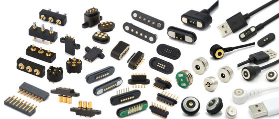 Yüksek Akım 3.0a Şarj Kablosu USB 2 Pin Dairesel Güç Şarj Adaptörü Manyetik Pogo Pin