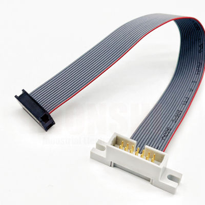 IDC Ribbon Düz Kablo Montajı UL2651 28AWG Tünelmiş Bakır Tel İletici ile
